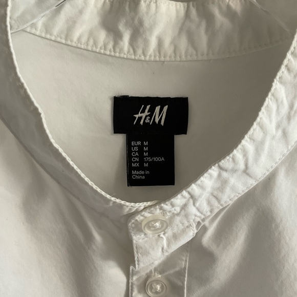 H&M Mandarin Collar Button Up Shirt - Picture 5 of 8
